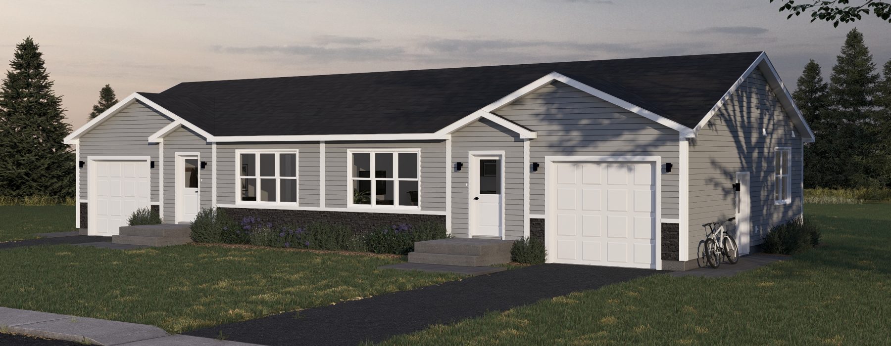 Modern Duplex Homes Priced in the $300s